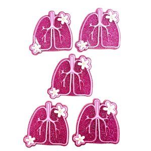 10 pc Pulmonology Respiratory Therapist Nurse acrylic flat back  for badge reels